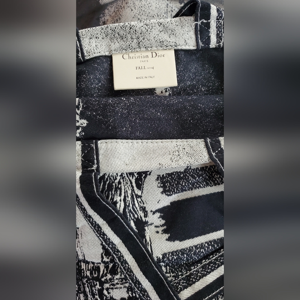 Dior Black and White Artistic Tote Bag,Eiffel Tower,Statue Of Liberty-FIRM PRICE - Picture 4 of 6